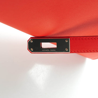 Hermes Swift Kelly Cut Clutch Pochette Capucine 2 of 14