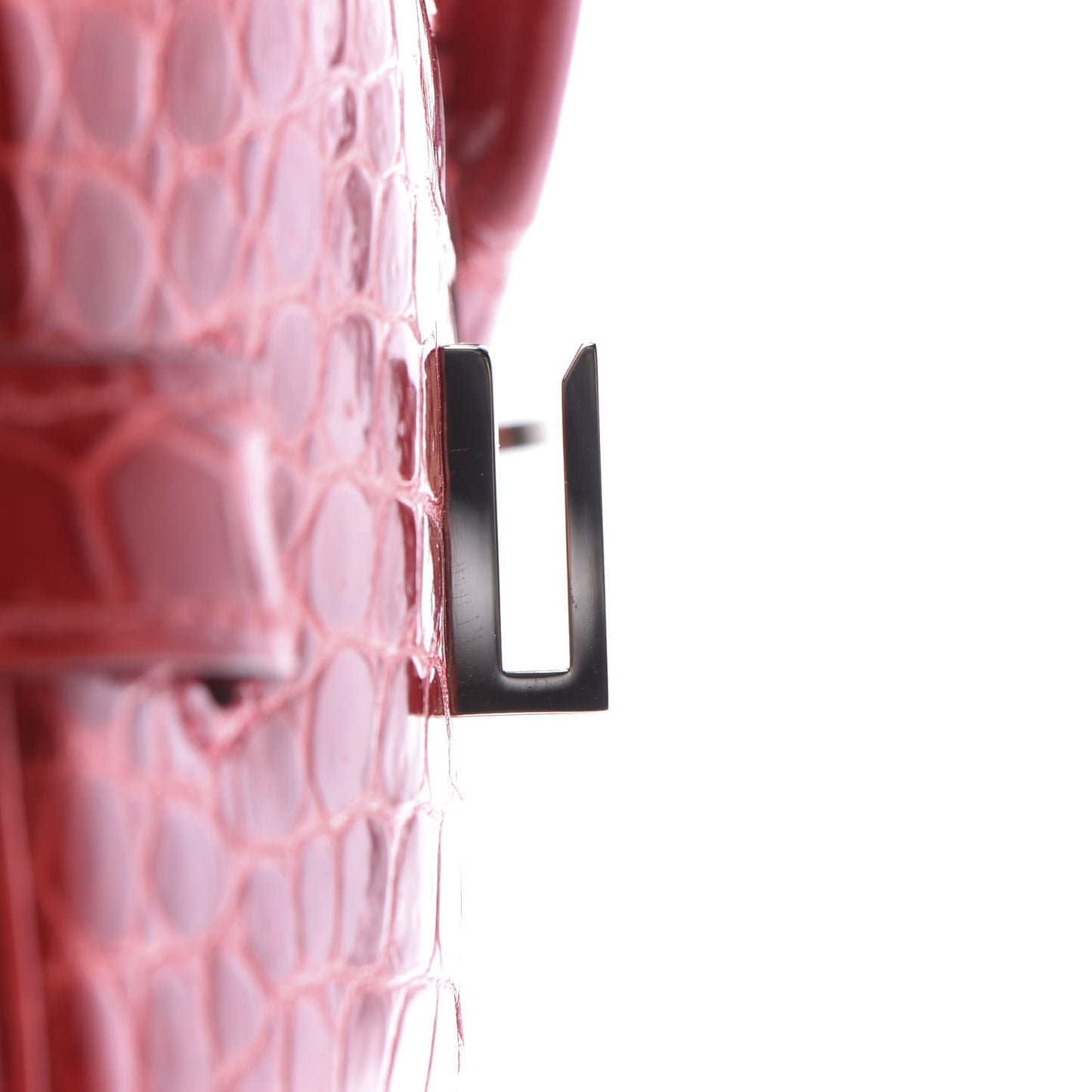 Shiny Porosus Crocodile Birkin 35 Rouge Vif