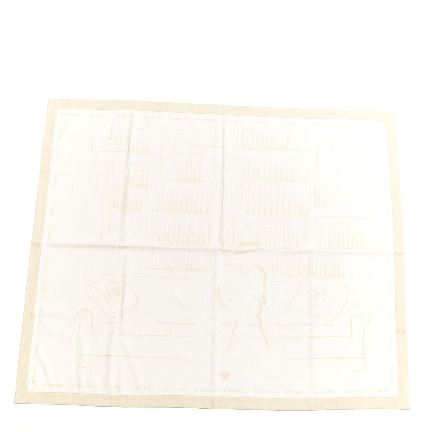 Wool Silk Coco Scarf Beige