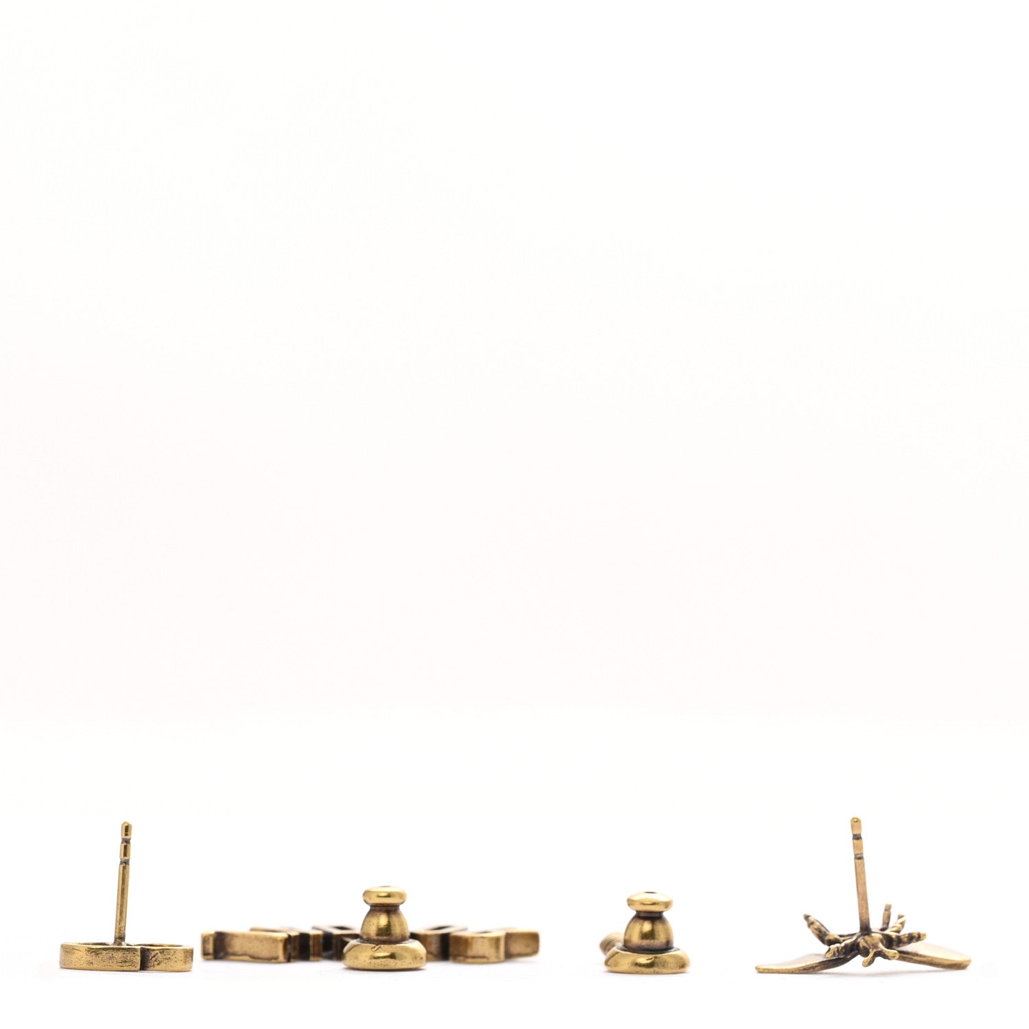 Christian Dior Metal J'Adior Earrings Aged Gold 2 of 4