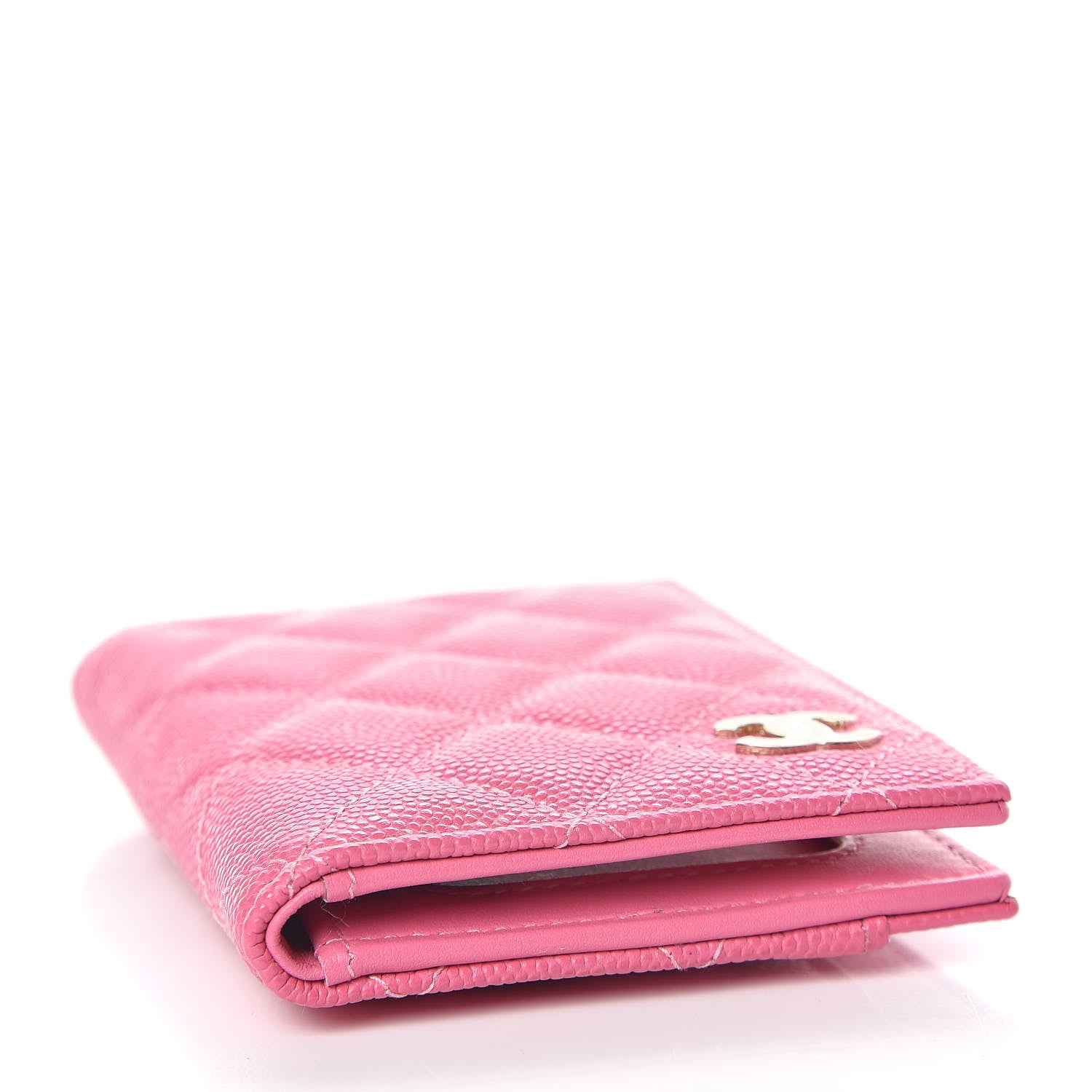 Chanel Caviar Quilted Card Holder Wallet Pink 4 of 8