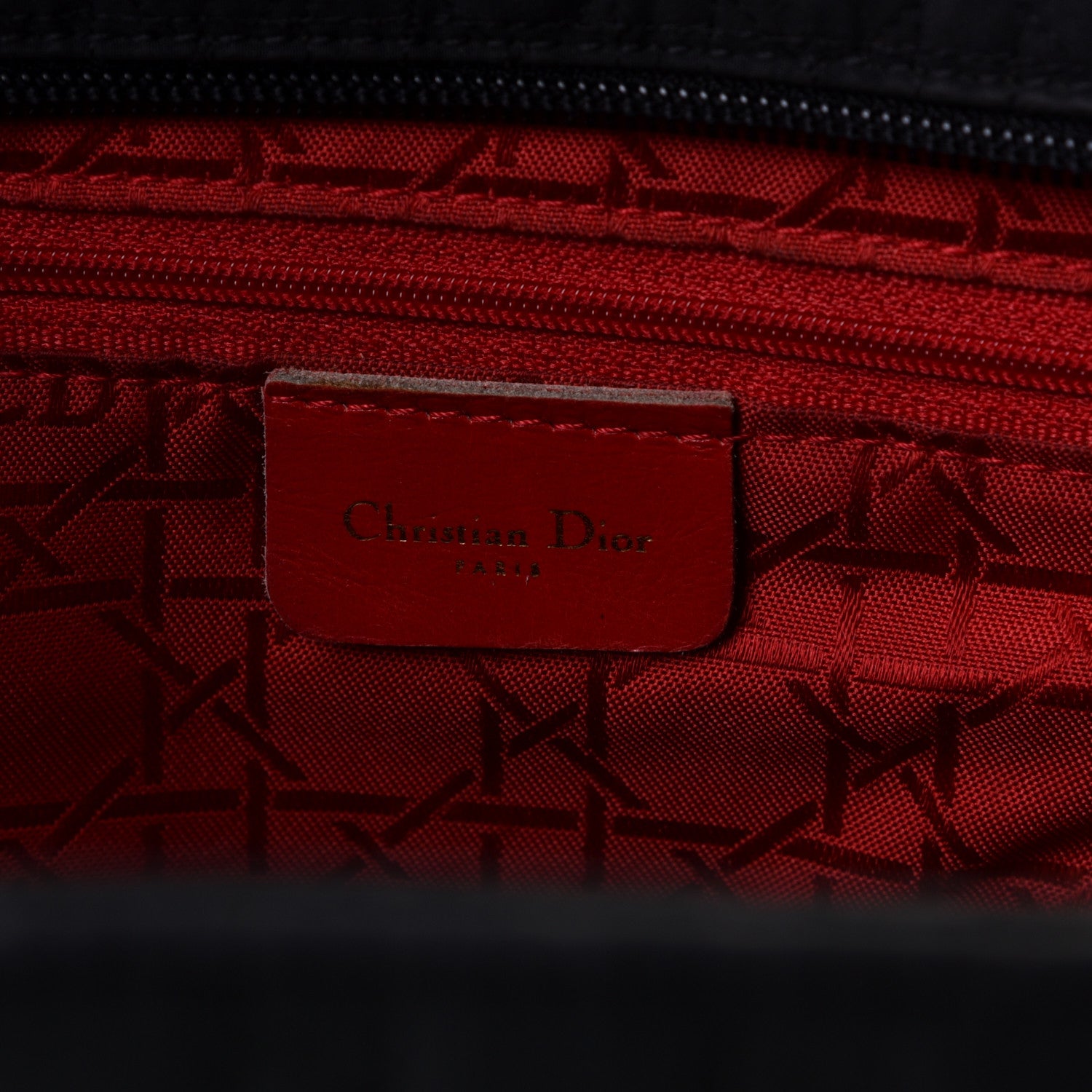 Christian Dior Nylon Cannage Large Lady Dior Tote Black 7 of 11