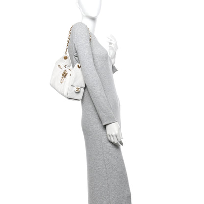 Chanel Caviar Quilted Mini Chanel 25 Handbag White 2 of 11