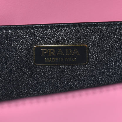 Prada City Calf Saffiano Cahier Bag Fuxia Black 5 of 7