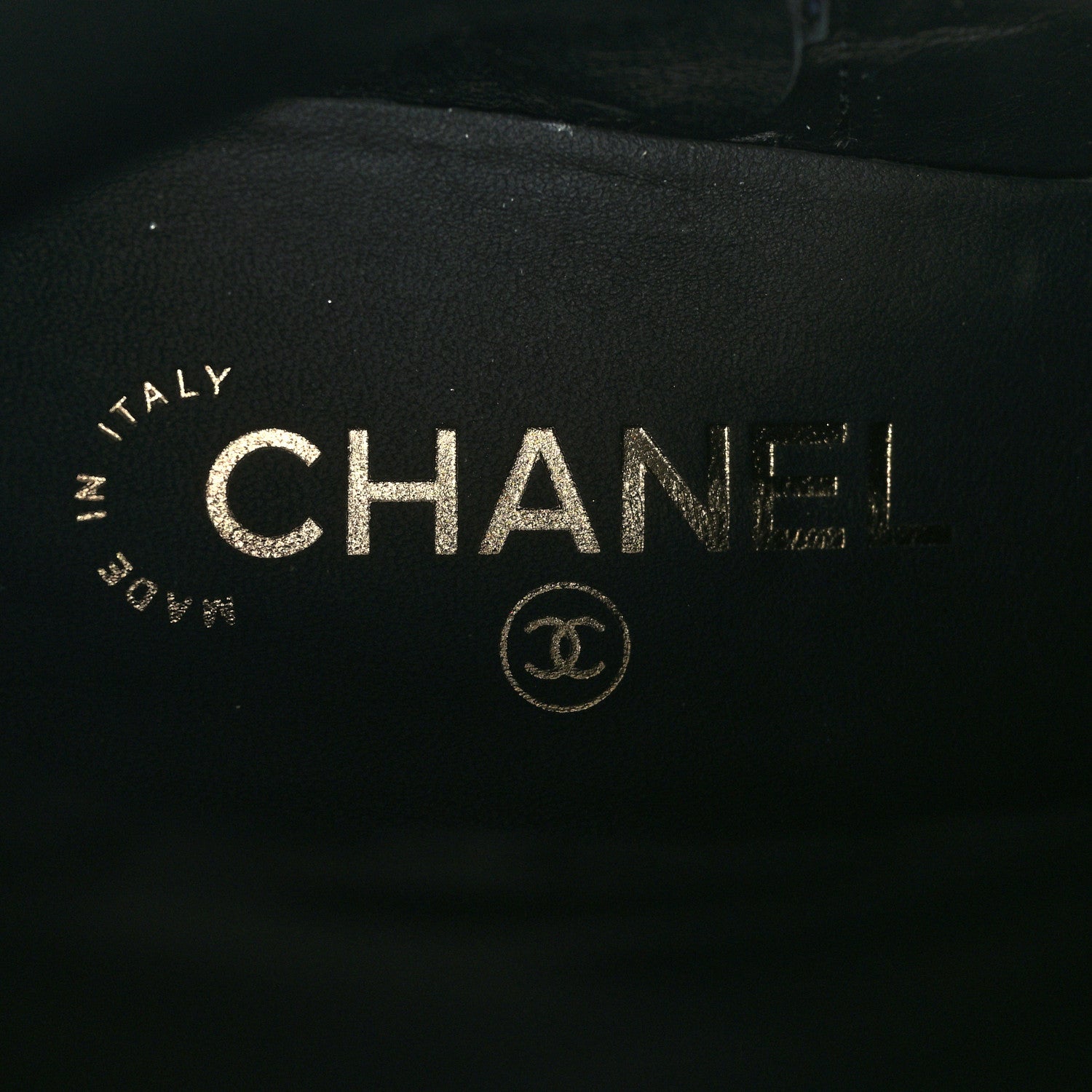 Chanel Calfskin Quilted CC Boots 38 Black 8 of 9