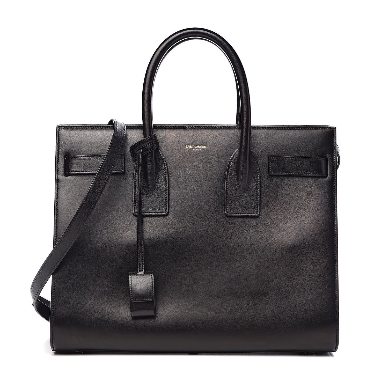 Calfskin Small Sac De Jour Black