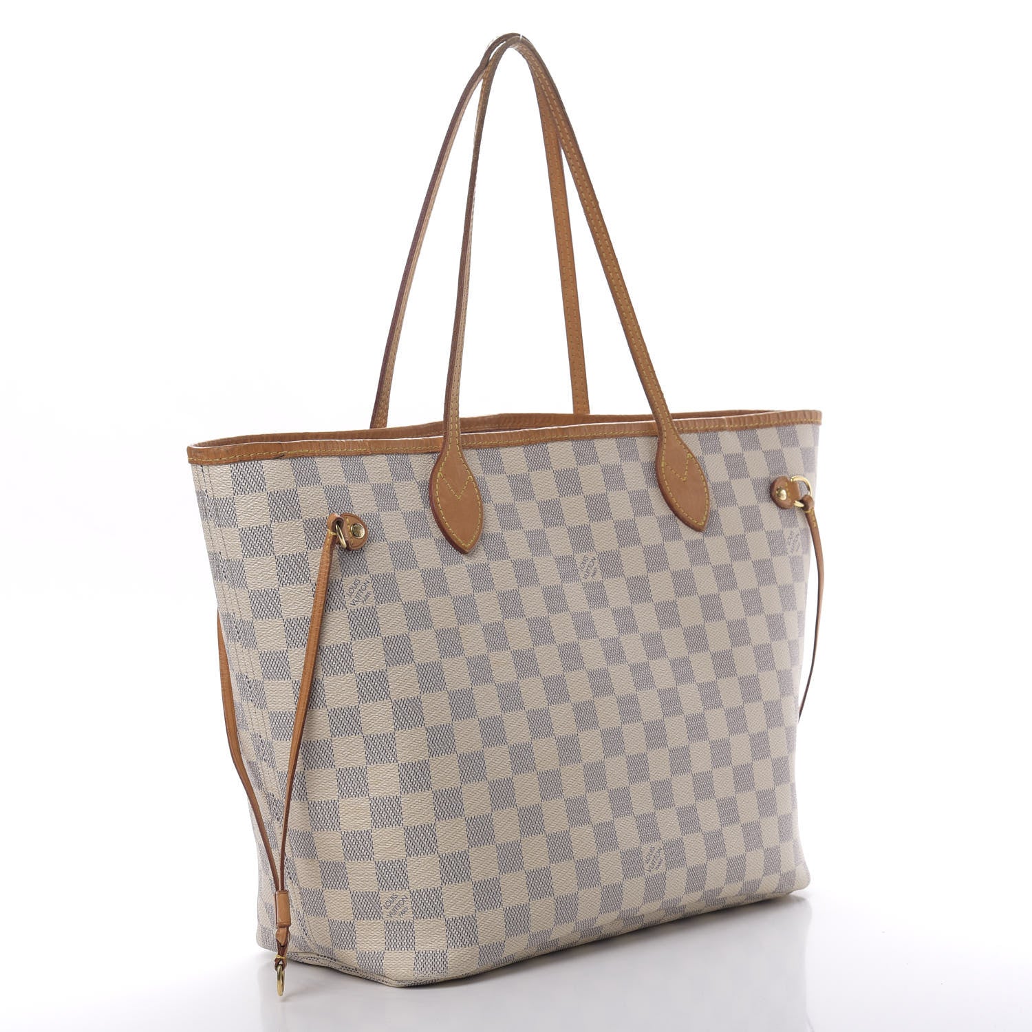 Louis Vuitton Damier Azur Neo Neverfull MM Rose Ballerine 3 of 24