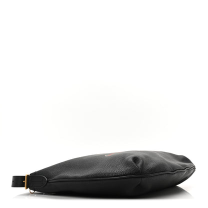 Gucci Grained Calfskin Logo Half Moon Hobo Black 4 of 10