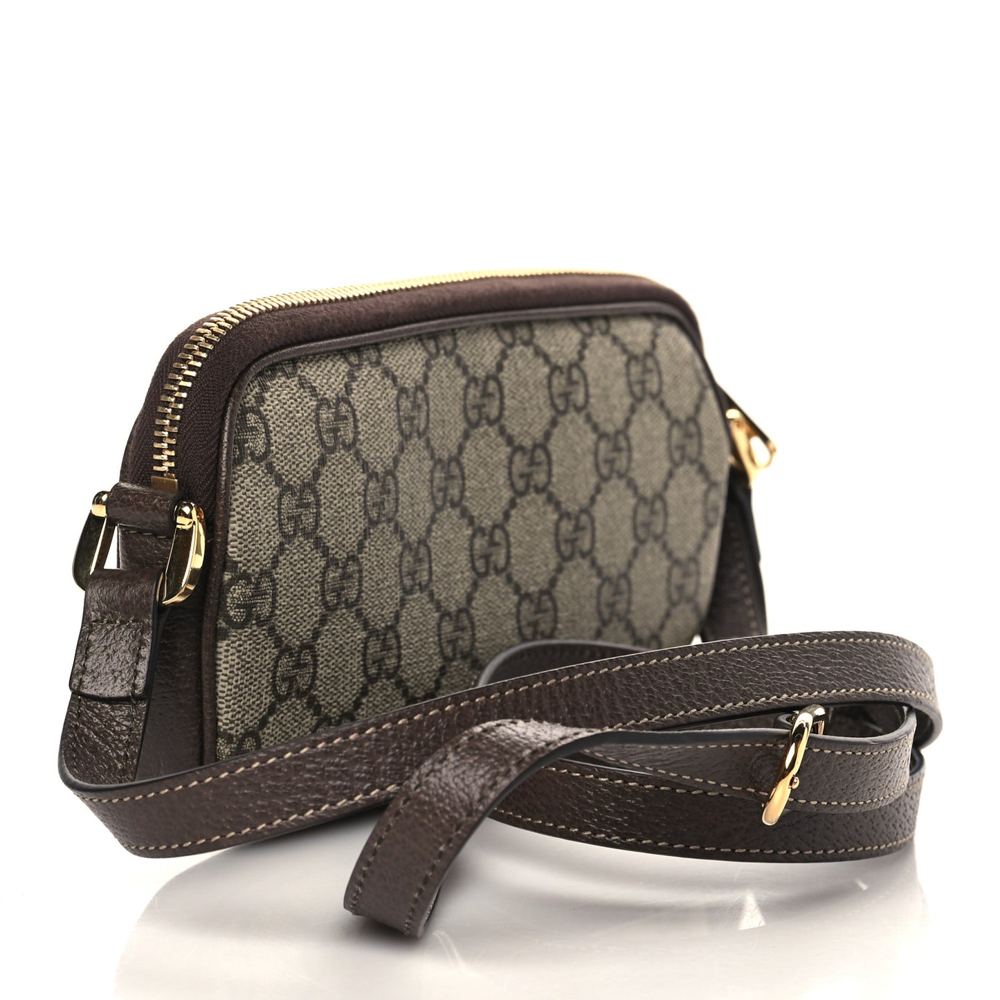 GG Supreme Monogram Web Mini Ophidia GG Bag Brown