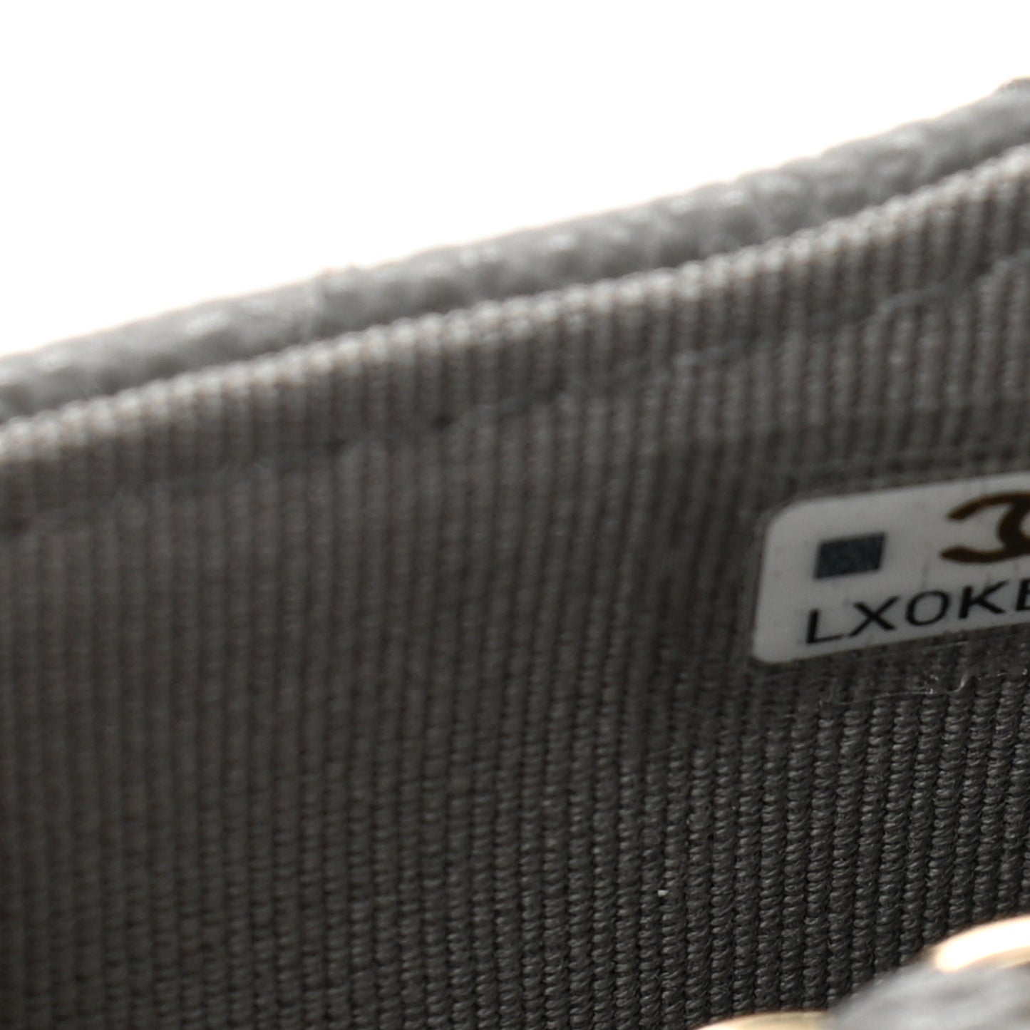 Caviar Quilted Mini Chain Belt Bag Grey