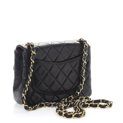 Chanel Lambskin Quilted Mini Square Flap Black 3 of 7