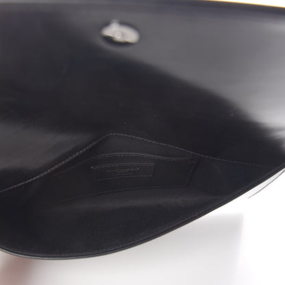 Saint Laurent Calfskin Monogram Smoking Clutch Black 5 of 7