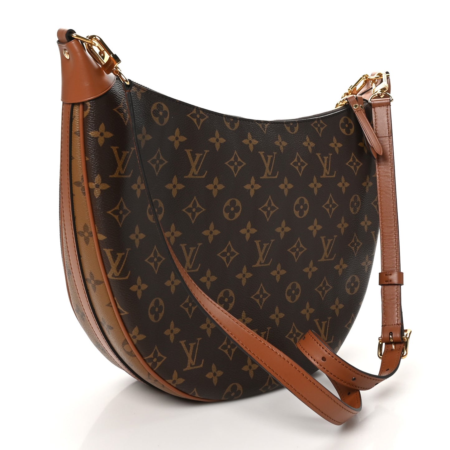 Reverse Monogram Loop Hobo