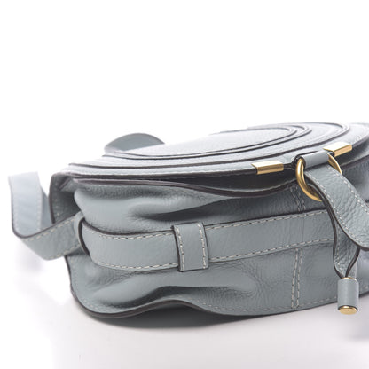 Chloe Calfskin Mini Marcie Round Crossbody Bag Faded Blue 9 of 11