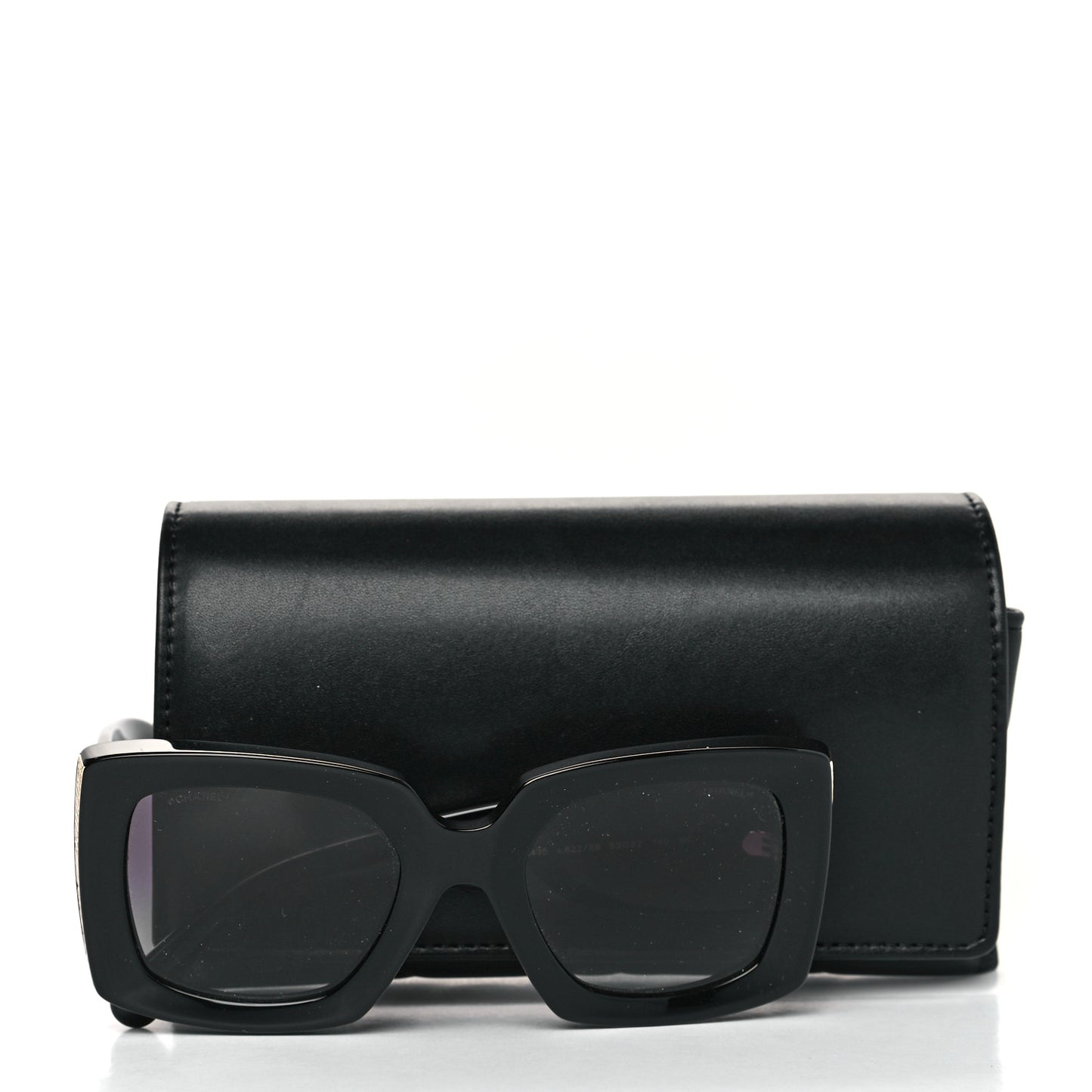 Acetate Rectangle Sunglasses 5435 Black