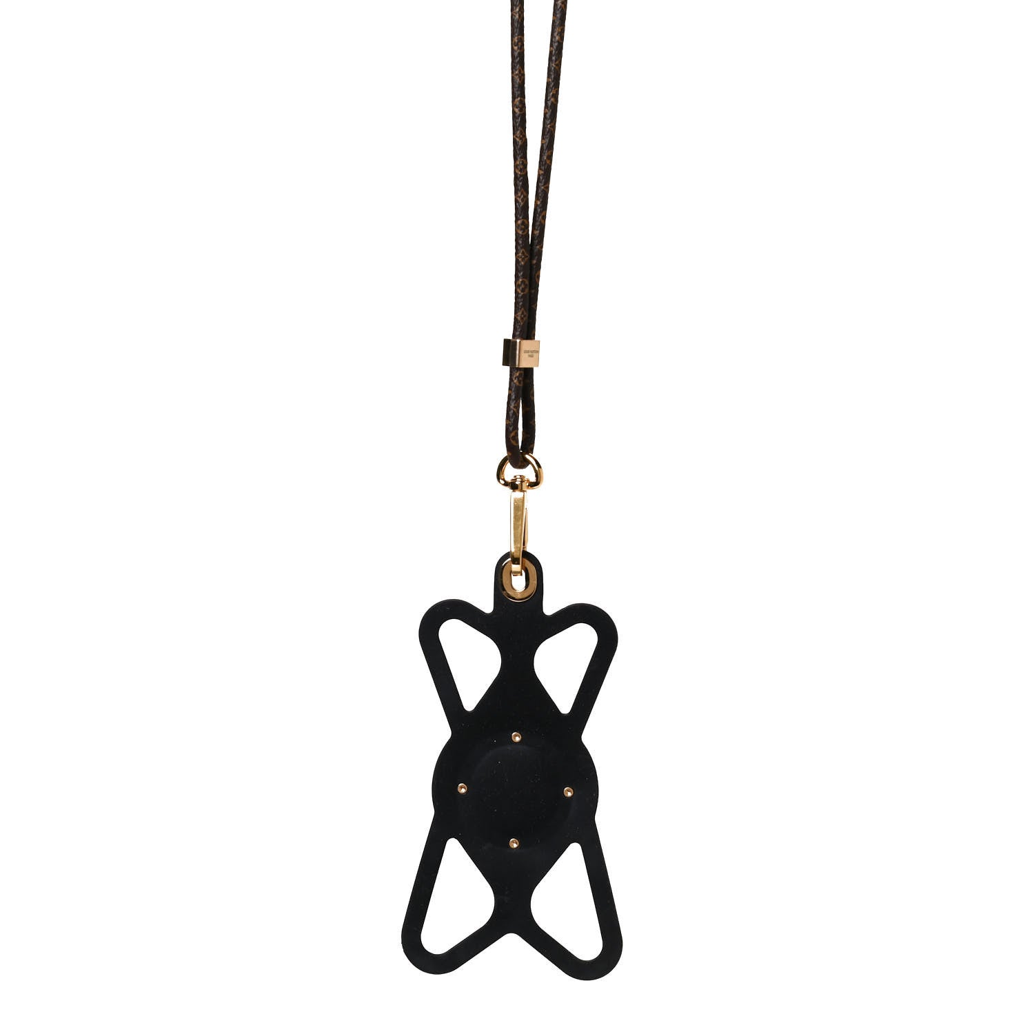 Louis Vuitton Monogram Silicone Louise Phone Holder Black 5 of 8