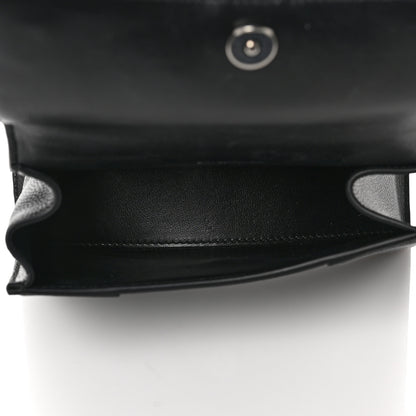 Balenciaga Grained Calfskin Hourglass Top Handle Bag XS Black 5 of 9