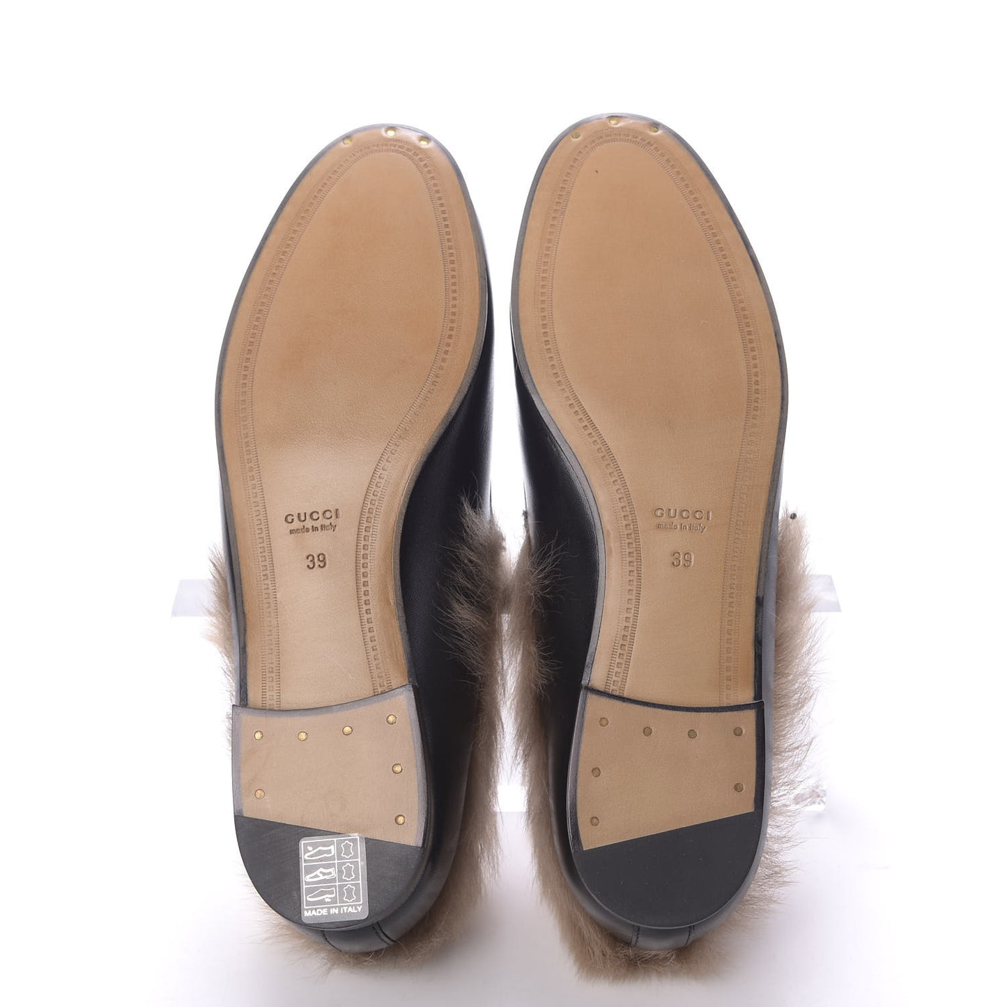Malaga Kid Fur Womens Jordaan Loafers 39 Black Natural