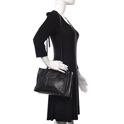 Balenciaga Veau Papier A6 Zip Around Tote Black 2 of 11
