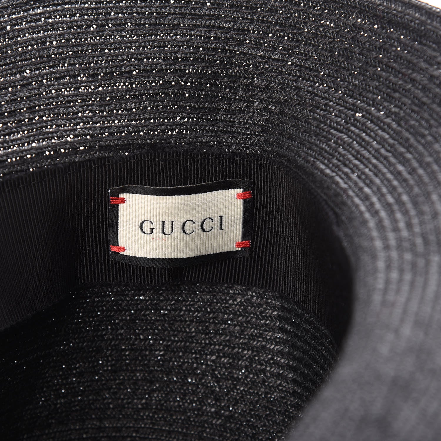 Gucci Raffia Double G Hat M Black 5 of 6