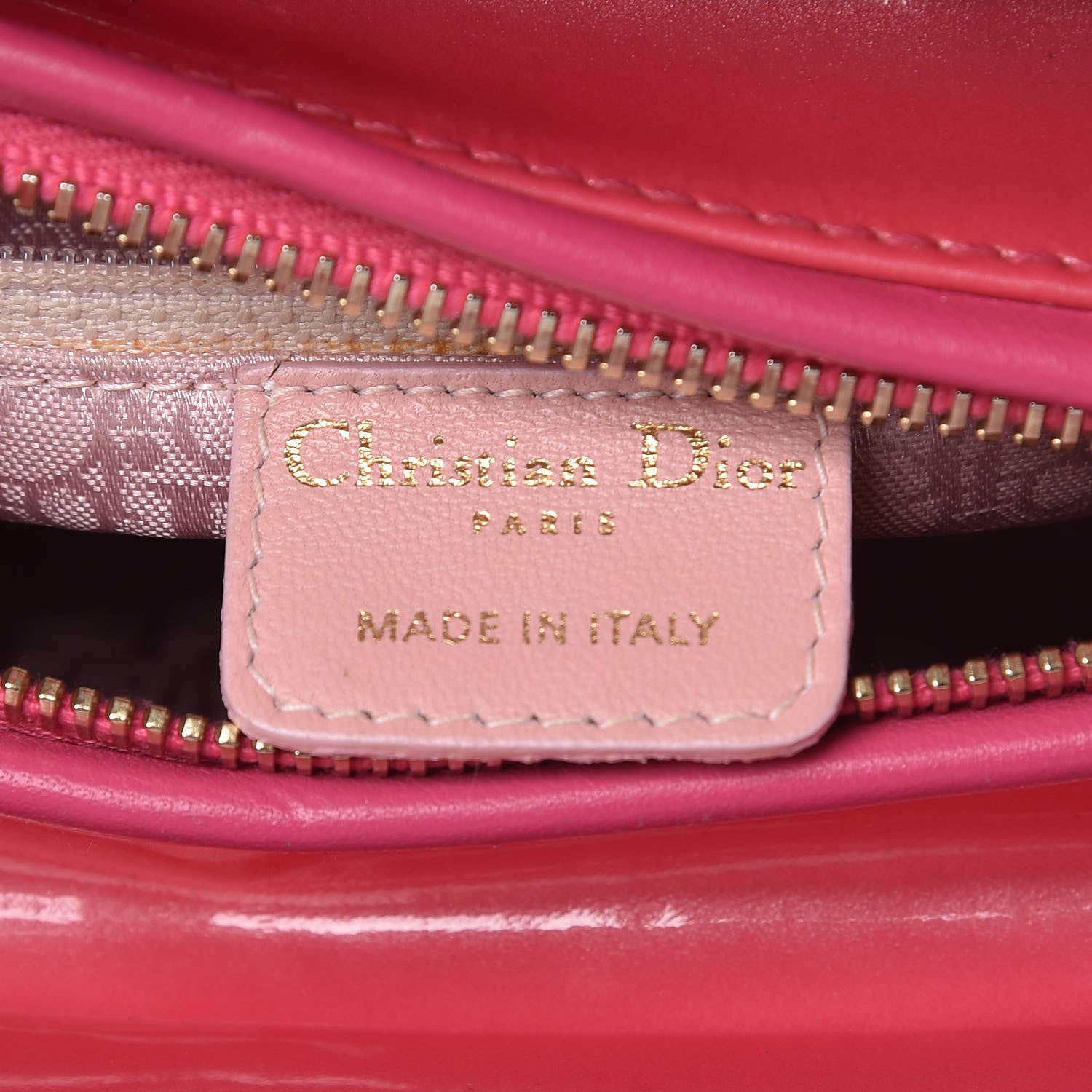 Christian Dior Patent Cannage Medium Lady Dior Pink 6 of 30