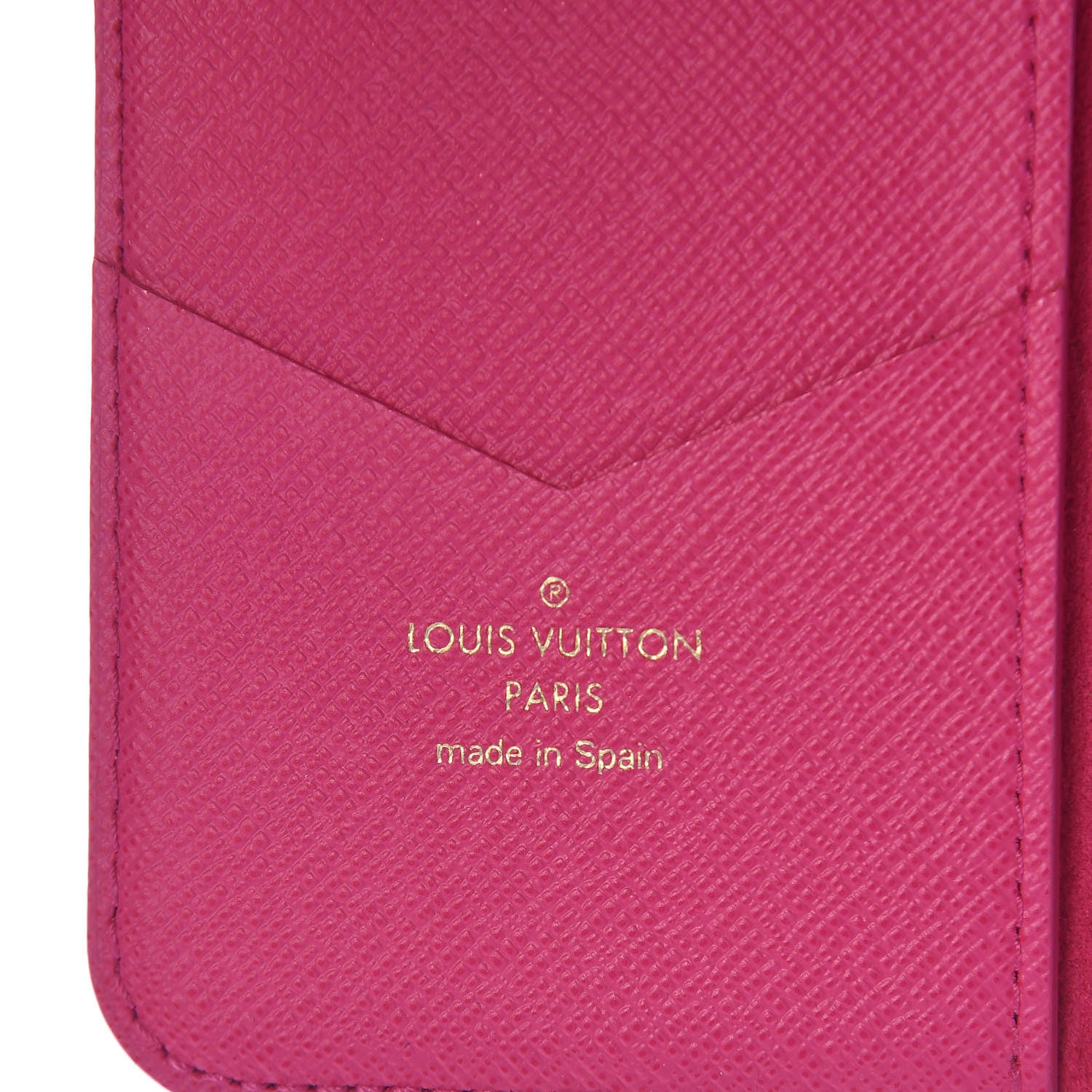 Louis Vuitton Monogram iPhone X Folio Case Rose Pop 6 of 6