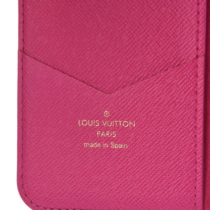 Louis Vuitton Monogram iPhone X Folio Case Rose Pop 6 of 6
