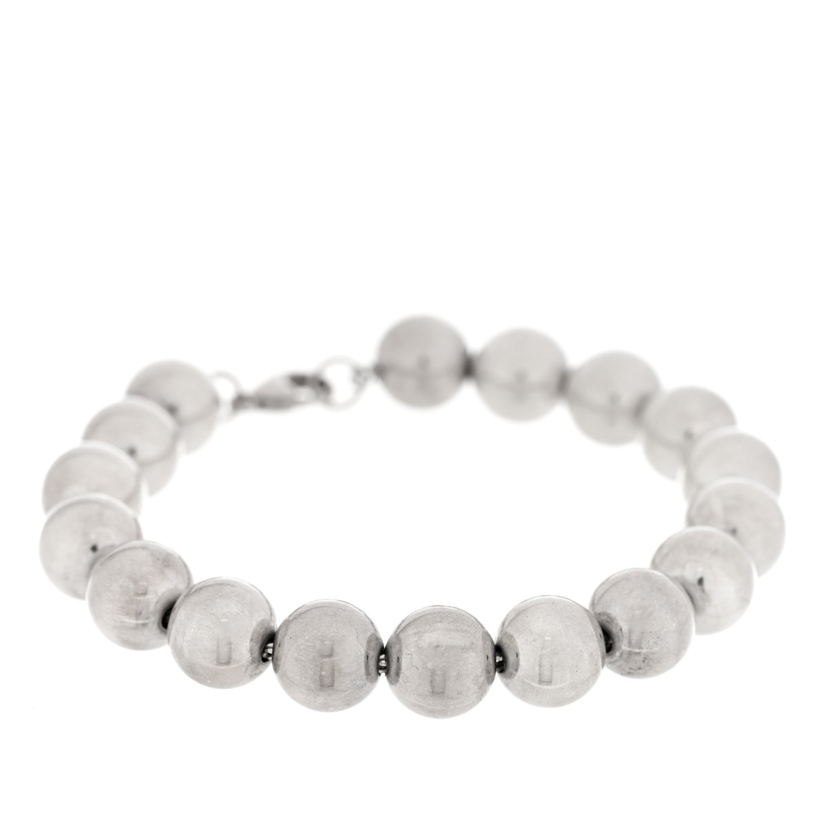 Tiffany Sterling Silver 10mm Hardwear Ball Bracelet 1 of 3