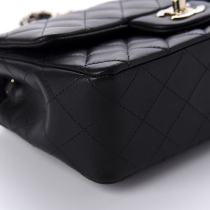 Chanel Lambskin Quilted Mini Rectangular Flap Black 6 of 11