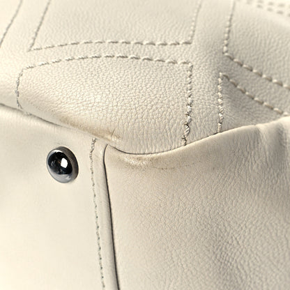 Chanel Calfskin Small Diamond Stitch Tote White 12 of 12
