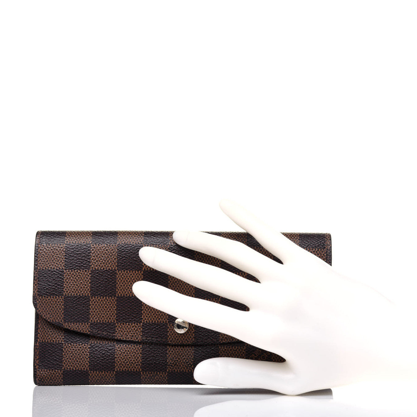 Louis Vuitton Damier Ebene Emilie Wallet 2 of 15