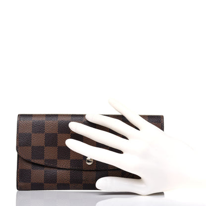Louis Vuitton Damier Ebene Emilie Wallet 2 of 15