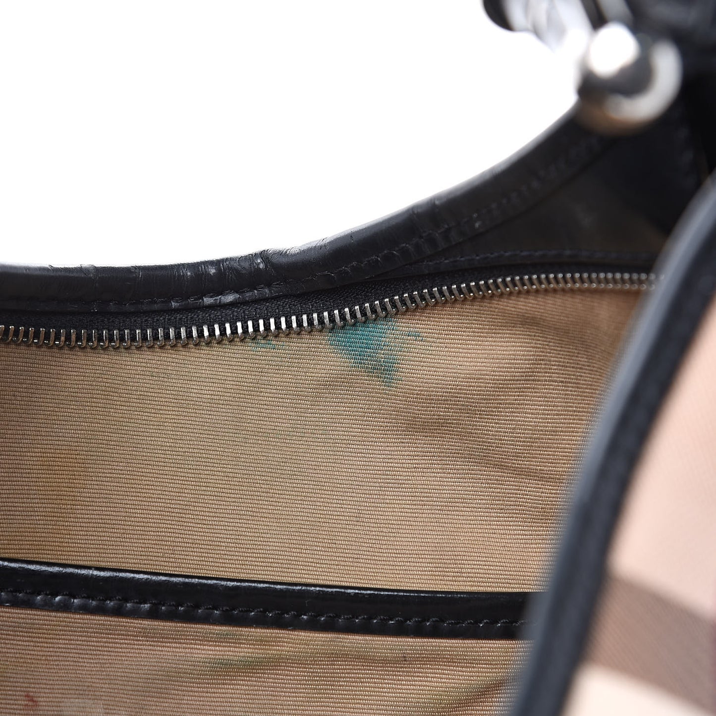 Calfskin Supernova Check Medium Barton Hobo Black