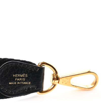 Hermes Taurillon Clemence Evelyne TPM Black 6 of 10