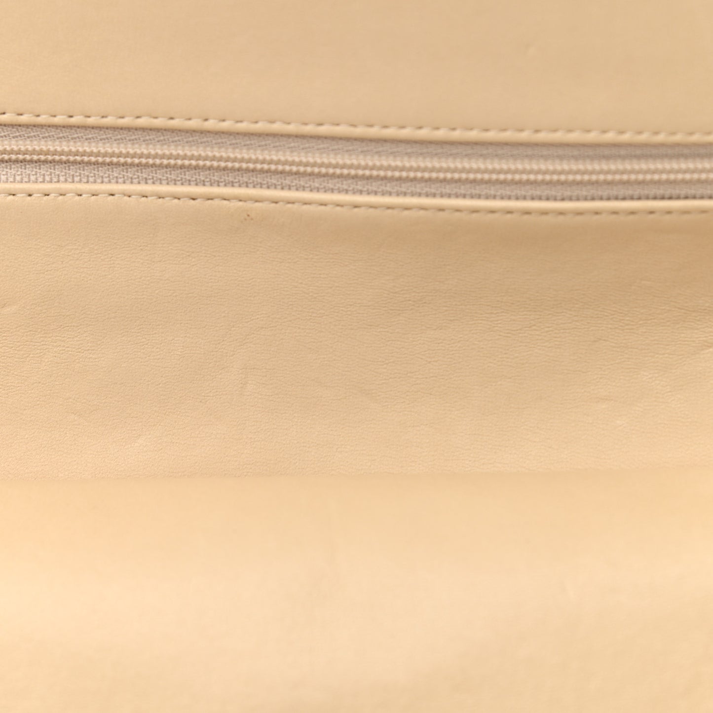 Lambskin Quilted Small Double Flap Beige