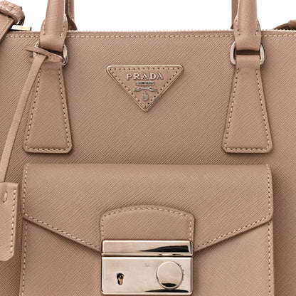 Prada Saffiano Lux Galleria Front Pocket Tote Cammeo 9 of 12