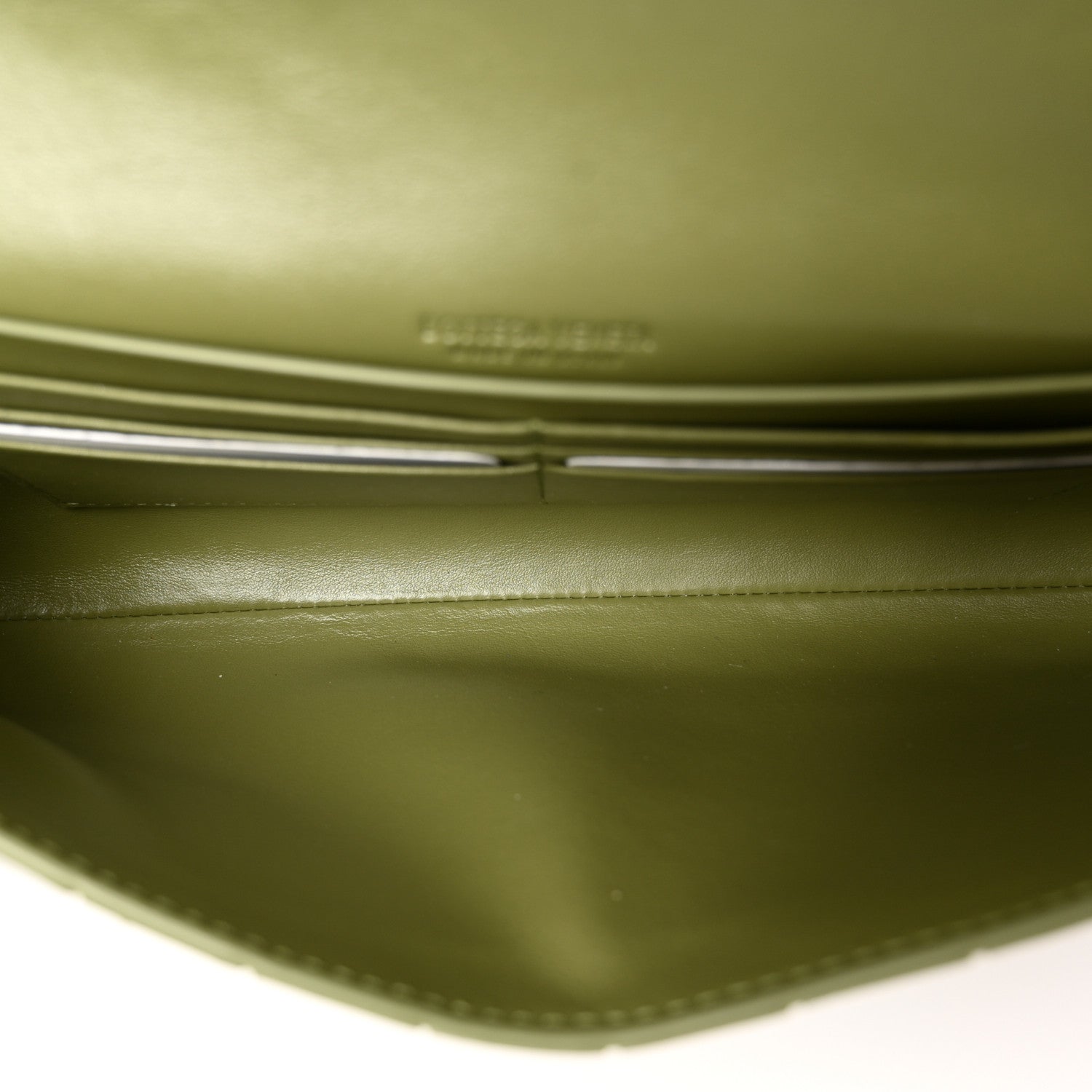 Bottega Veneta Nappa Intrecciato Long Andiamo Top Handle Clutch Matcha 5 of 10