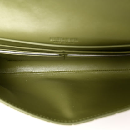 Bottega Veneta Nappa Intrecciato Long Andiamo Top Handle Clutch Matcha 5 of 10