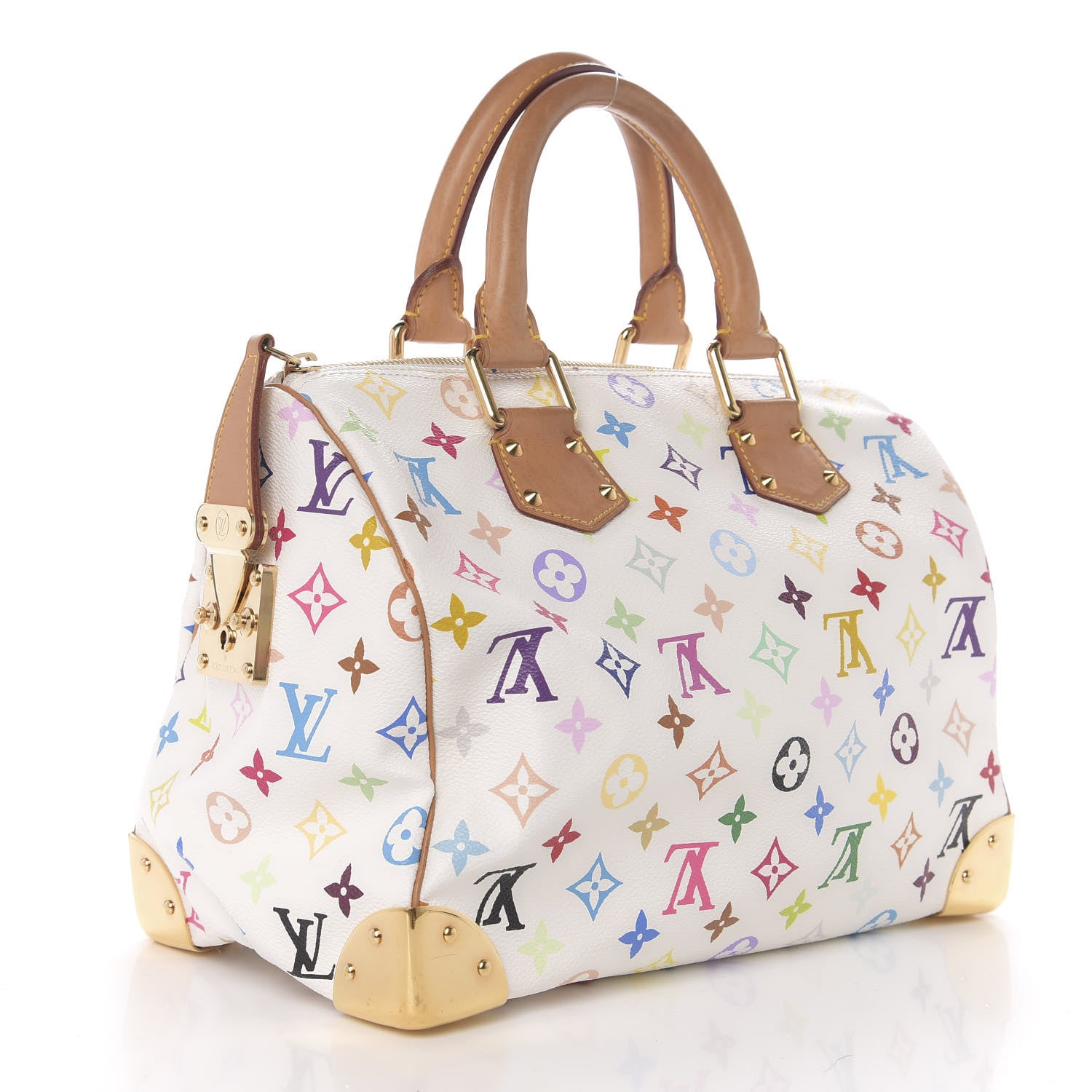 Louis Vuitton Monogram Multicolor Speedy 30 White 3 of 12