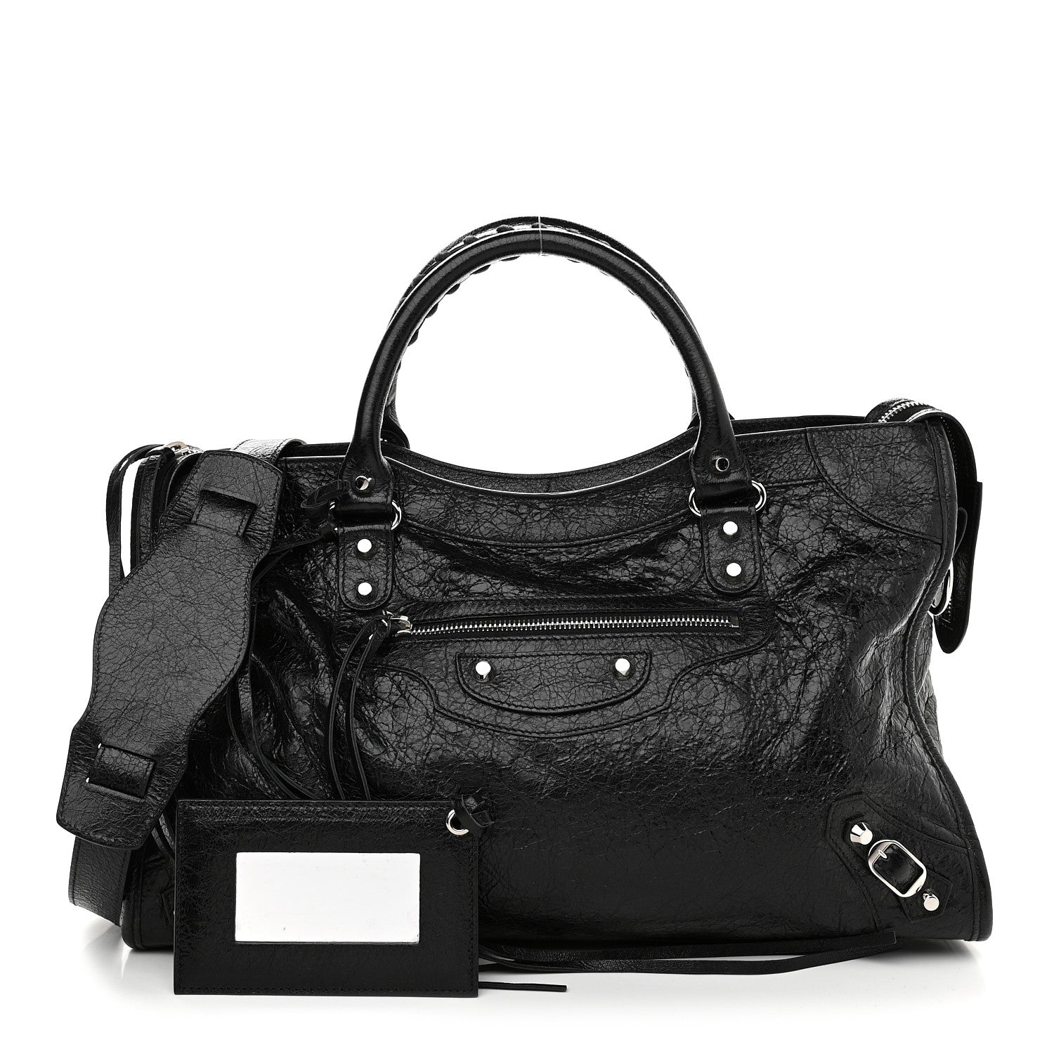 Balenciaga Agneau Classic Silver Hardware City Black 1 of 11