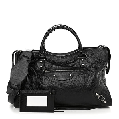Balenciaga Agneau Classic Silver Hardware City Black 1 of 11