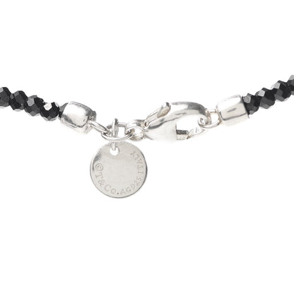 Tiffany Sterling Silver Black Spinel Ziegfeld Bead Necklace 4 of 6