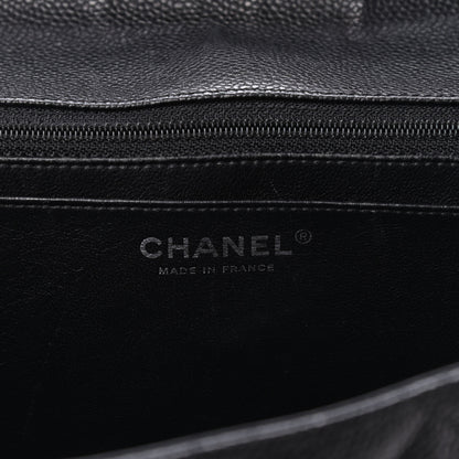Chanel Caviar Quilted Jumbo Single Flap Black 6 of 11