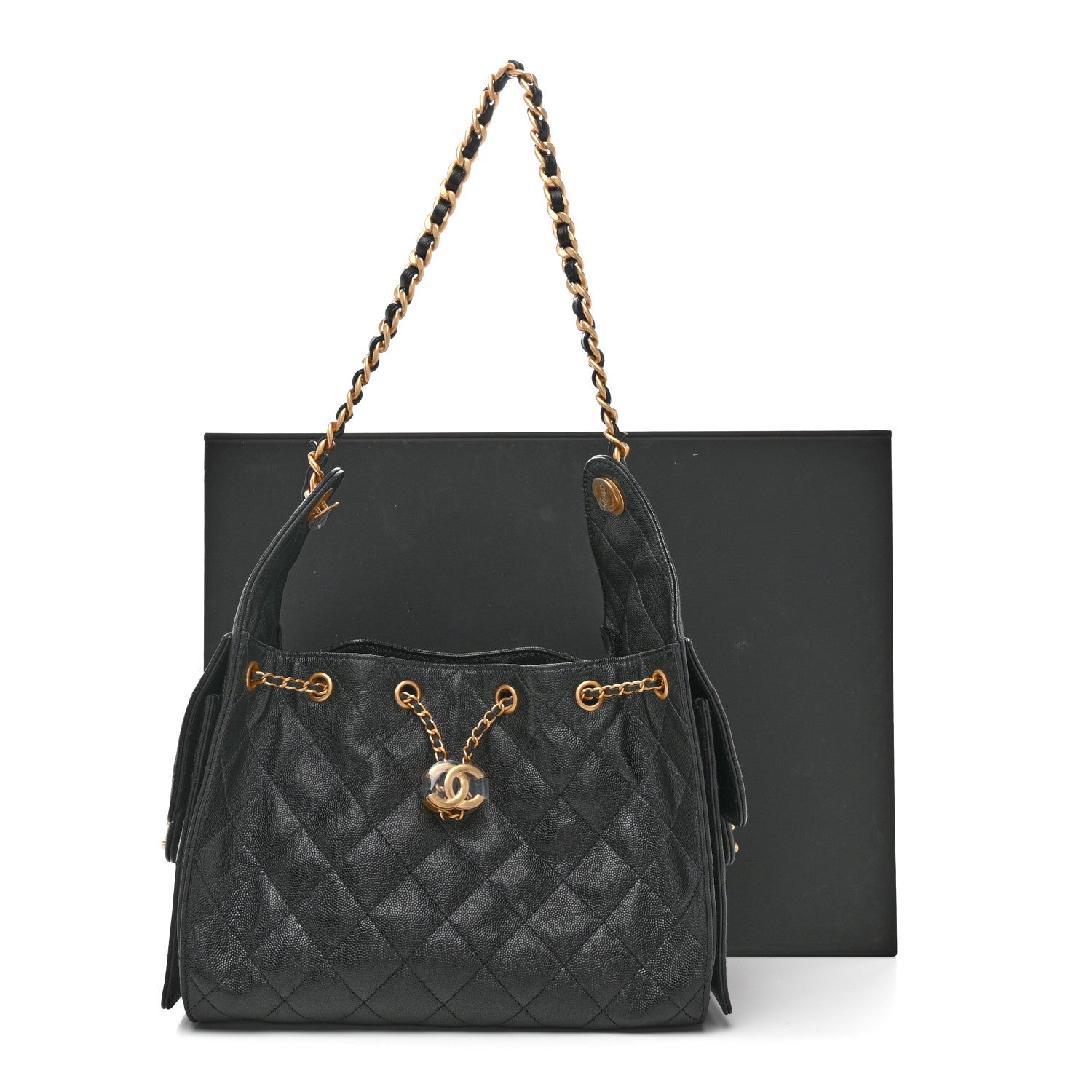 Chanel Caviar Quilted Small Chanel 25 Handbag Black 11 of 11