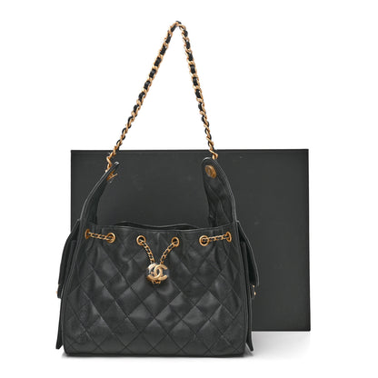 Chanel Caviar Quilted Small Chanel 25 Handbag Black 11 of 11