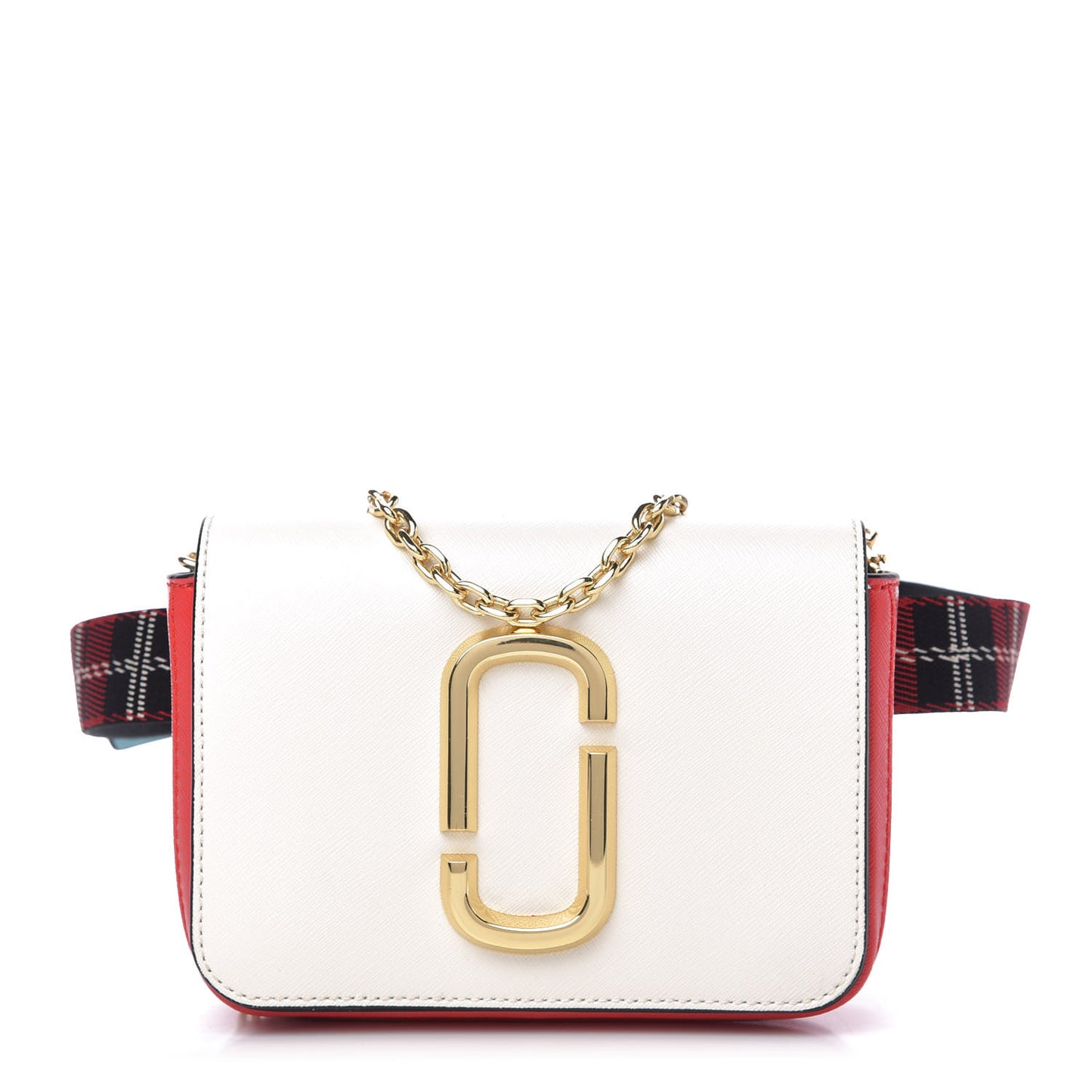 Saffiano Hip Shot Convertible Crossbody Bag Porcelain Multi