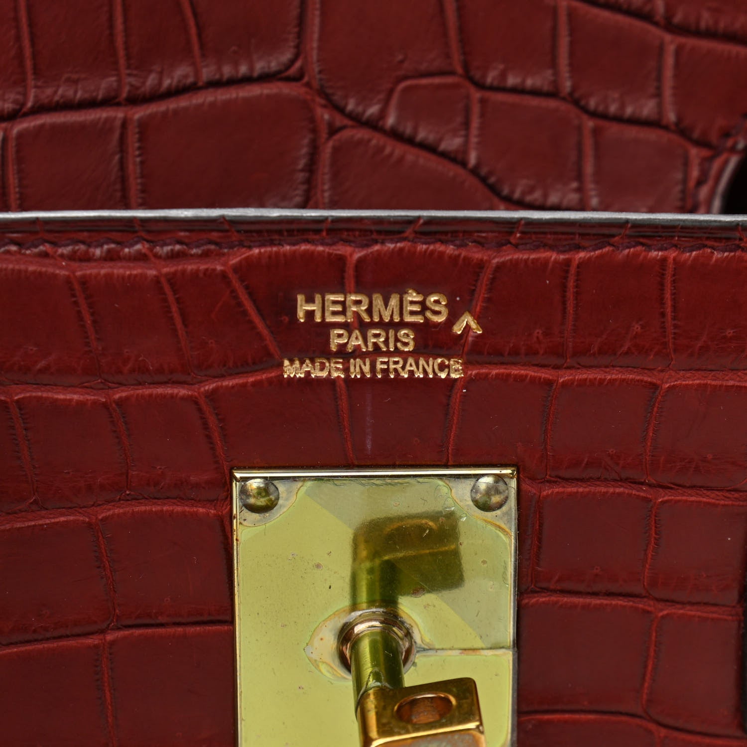 Hermes Matte Porosus Crocodile HAC Birkin 40 Bourgogne 6 of 17