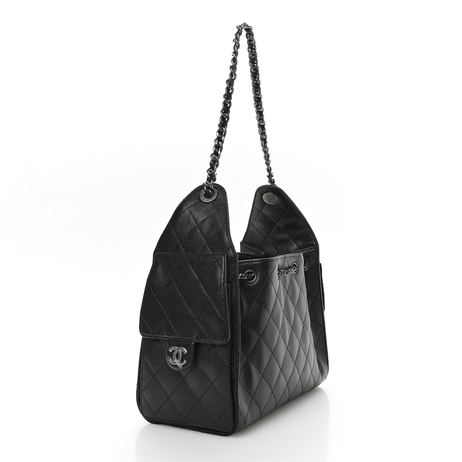 Chanel Caviar Quilted Small Chanel 25 Handbag Black 3 of 11