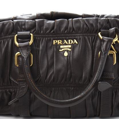 Prada Nappa Gaufre Shopping Satchel Caffe 17 of 18