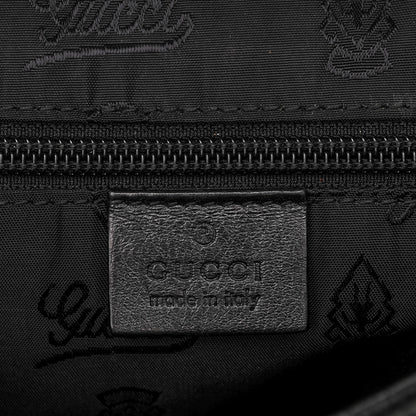 Gucci Guccissima Small Flap Messenger Bag Black 6 of 7